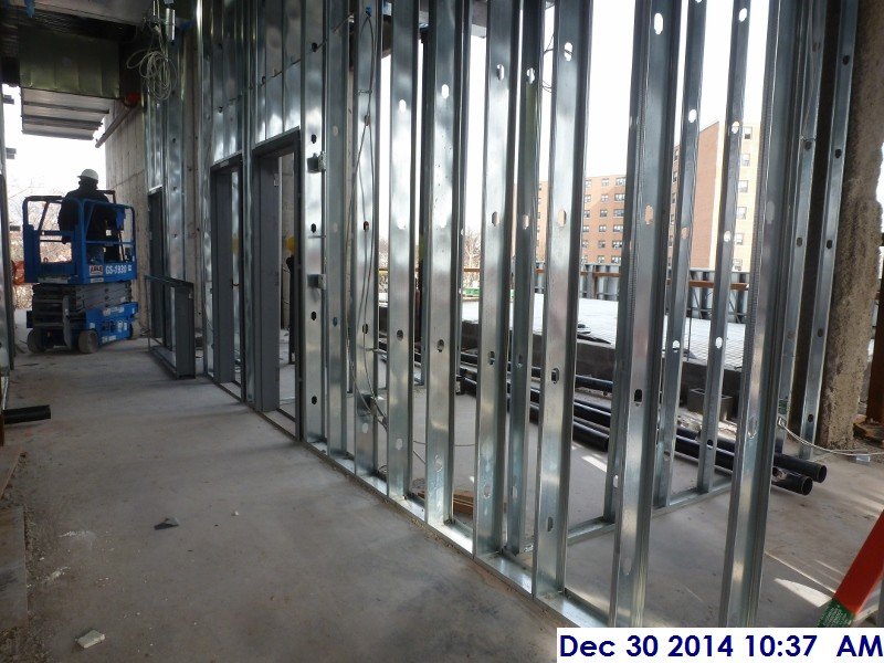 Installing metal framing at the 3rd floor Facing North-East